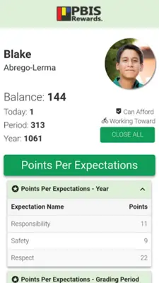 PBIS Rewards Student android App screenshot 0